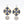 Handsewn Balouch Earrings with Pahlavi Coins