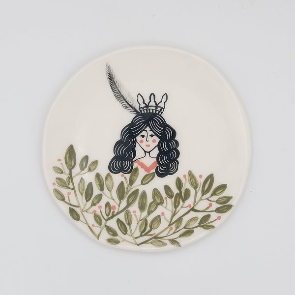 Hand-Painted "Moo Ferferi" Decorative Plate