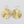 Brass Round Freeform Earrings
