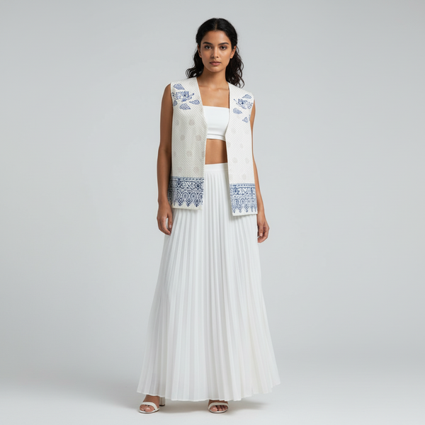 Persian Angel Qalamkari Vest