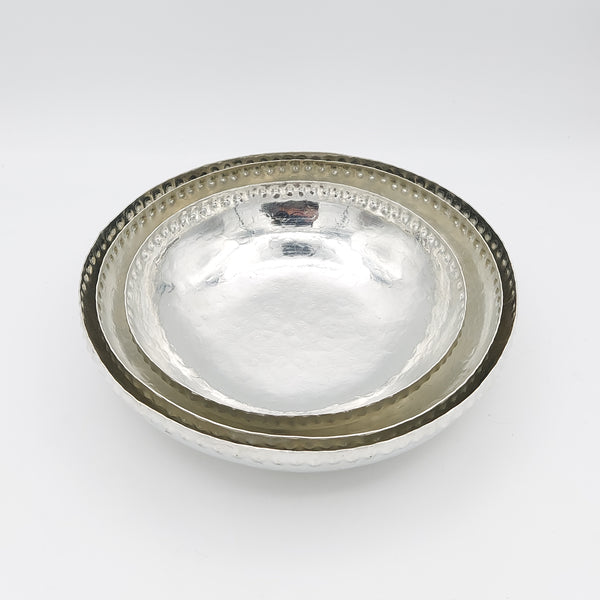 Hammered Round Copper Bowl