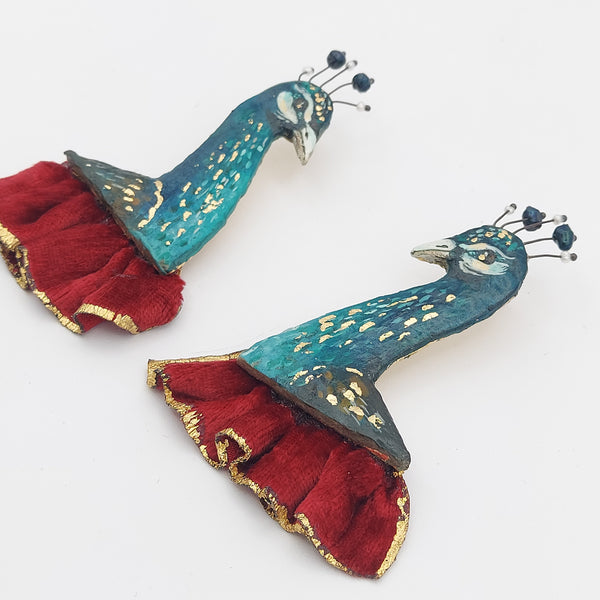 Tavoos Paper Mache Earring