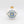 Evil Eye Decorative Ceramic Pomegranate with Gold luster