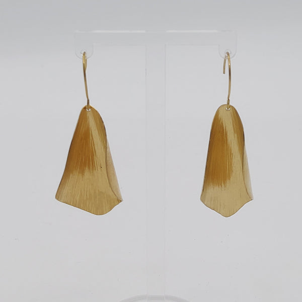 Brass Soft Fold Earrings