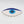 Ceramic Evil Eye with Gold Touches Wall Decor