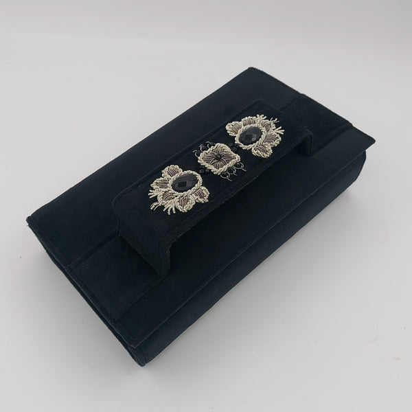 Black Amood Clutch with Onyx