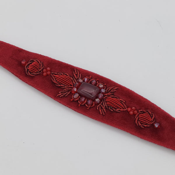 Red Zinat Choker with Red Stone