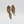 Large Bark Asymmetrical Brass Statement Earrings