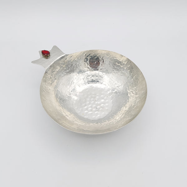 Copper Pomegranate Bowl with Red Gem