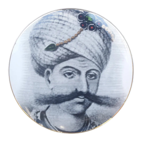 Porcelain Kings Plates with Gold Touches