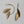 Asymmetrical Leaves Brass Earrings