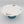 Large Wavy Golesorkhi Plate With Gold Rim & Short Blue Glass Stand