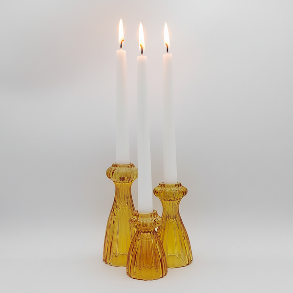 Ornate Glass Candle Holder