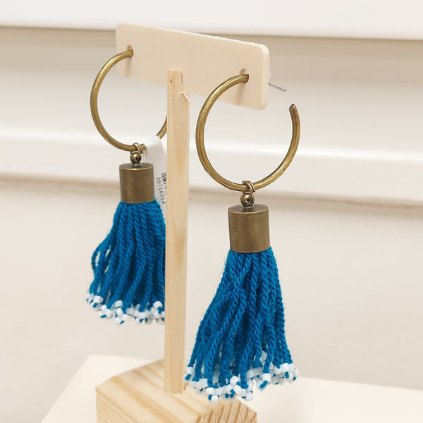 Tuft Brass Earrings