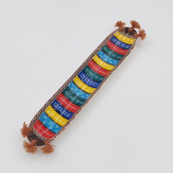 Colorful Geometric-Patterned Incense Holder