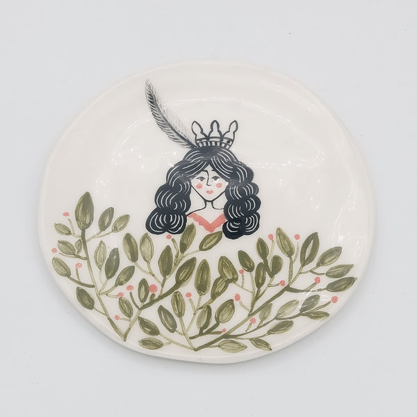 Hand-Painted "Moo Ferferi" Decorative Plate