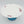 Wavy Rim Golesorkhi Plate With Gold Touches & Blue Glass Stand