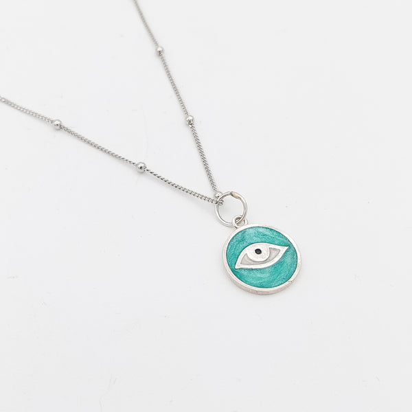 Eye Silver Necklace