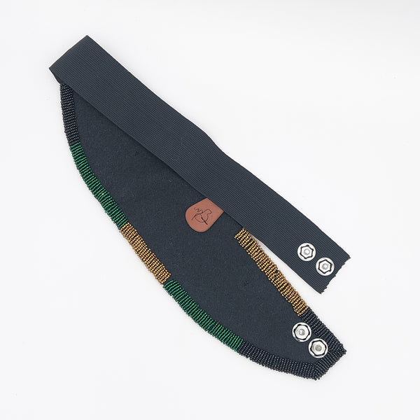 Hand Beaded Termeh Belt with Stone