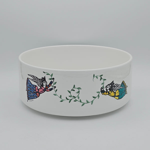 Hand Painted Persian Angel Large Bowl