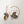 Asymmetrical Leaves Brass Earrings with Green Onyx