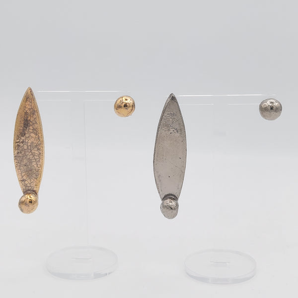 Asymmetrical Ceramic Earrings