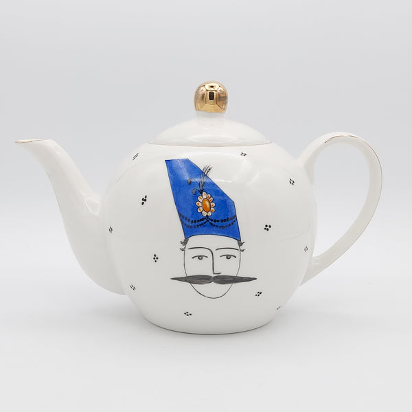 Hand Painted Qajar Khan Teapot