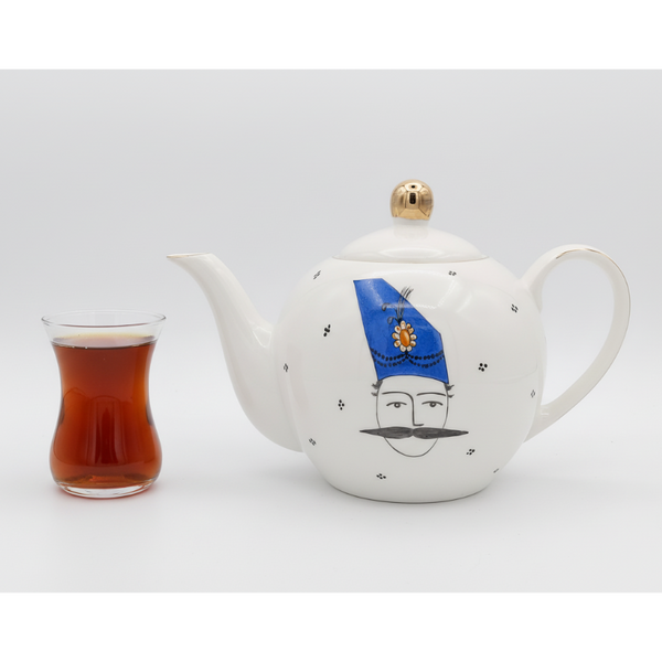 Hand Painted Qajar Khan Teapot