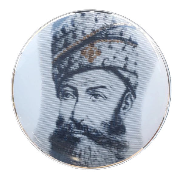 Porcelain Kings Plates with Gold Touches