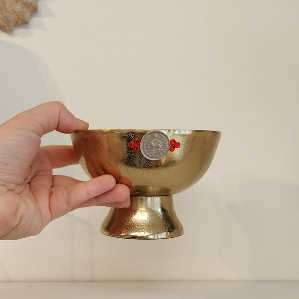 Classic Footed Bowl with Pahlavi Coin