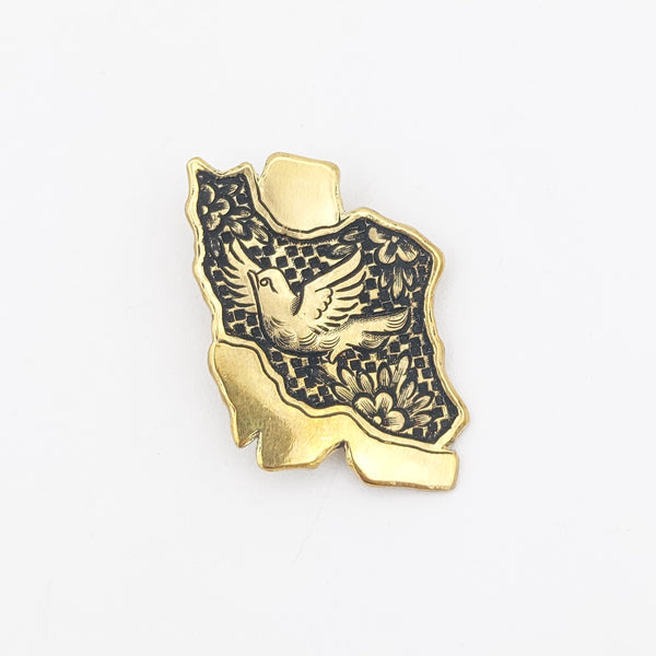 Iran Golo Morgh Handcrafted Brooch