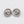 Silver Spiral Round Ceramic Earrings