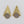 Pahlavi Coin Pyramid Earrings