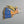 Persian Angel Brooch- Orange Blue