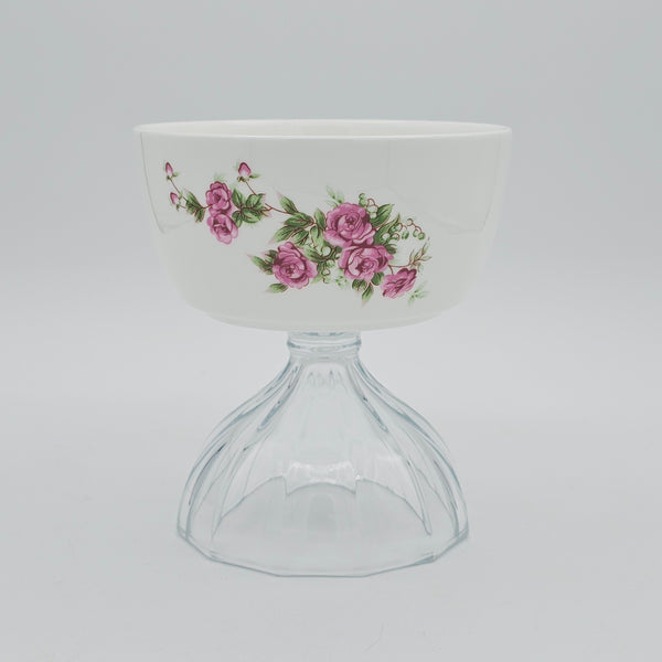 Small Golesorkhi Bowl With Clear Glass Stand