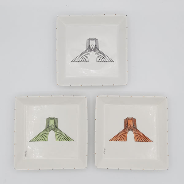 Shahyad Tower Jewelry Dish with Gold Touches