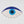 Ceramic Evil Eye with Gold Touches Wall Decor