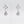 Clubs Silver Earrings with Baroque Pearls