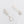 Calligraphy Silver Earrings with Baroque Pearls