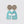 Large Ax Head Brass-Blue Patina Earring