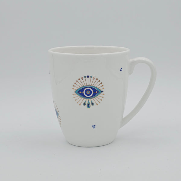 Evil Eye Mug with Gold