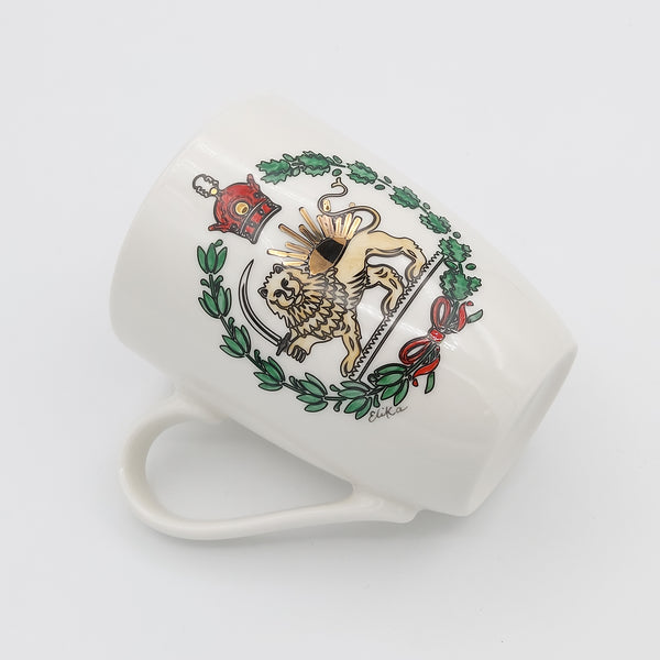 Hand Painted Shir-o-Khorshid Mug