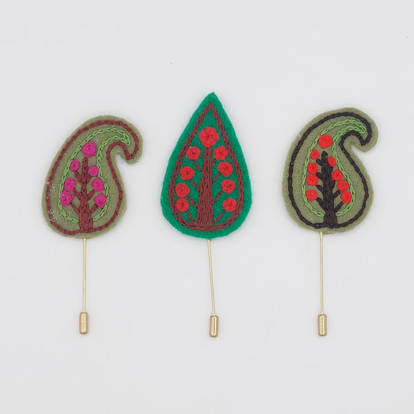 Sarv Embroidered Brooch