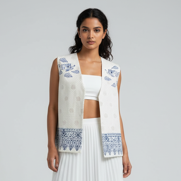 Persian Angel Qalamkari Vest