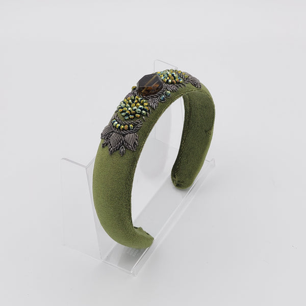 Olive Green Naazbanoo Hairband