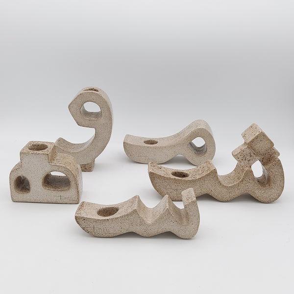 Ceramic Farsi Letters Candle Holder