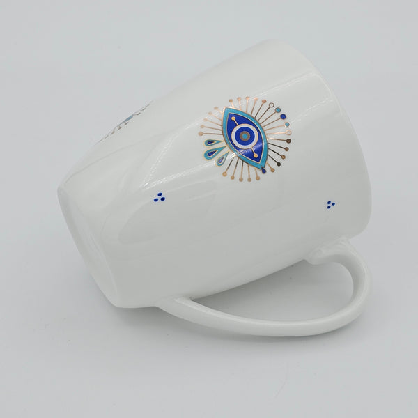 Evil Eye Mug with Gold