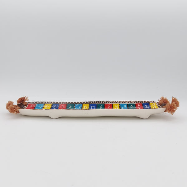 Colorful Geometric-Patterned Incense Holder