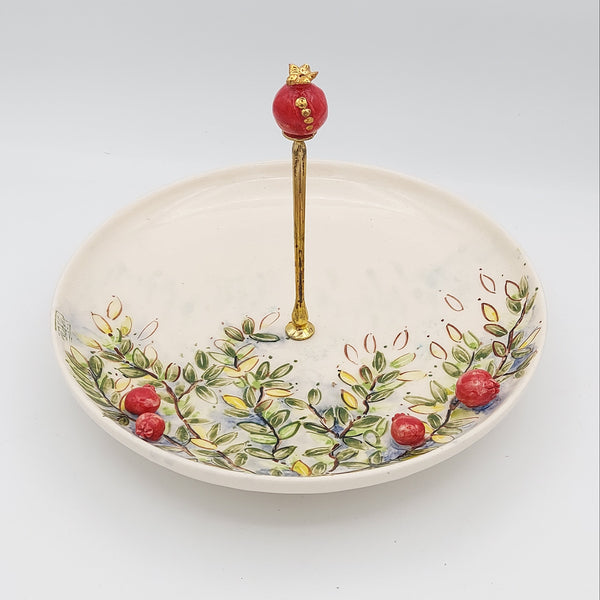 Pomegranate Garden Serving Tray