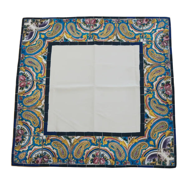 Floral Square Velvet Tablecloth